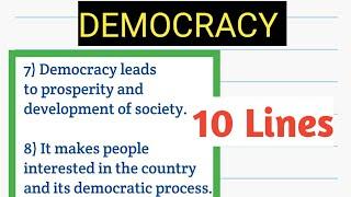 Paragraph on Democracy || 10 Lines on Democracy || 150-200 words on Democracy || Essay on Democracy