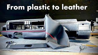 GOLF MK2 dashboard upholstery process