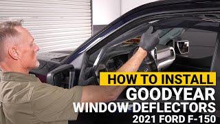 How to Install Goodyear Side Window Deflectors on a 2021 Ford F-150