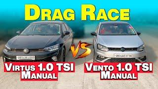 #36 Virtus 1.0 Manual TSI vs Vento 1.0 TSI Manual | Dragstar MotoVlogs |#virtus #dragrace #vw #vento