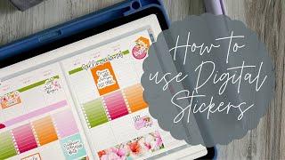 How to use Digital Planner Stickers in Goodnotes and Penly (Tutorial)