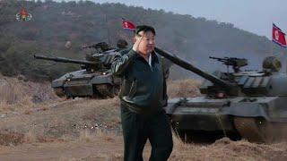 Kim Jong Un inspects 105th Tank Division of Korean People's Army