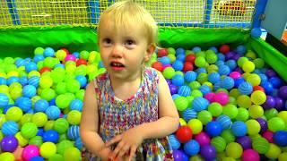 Indoor Playground Family Fun for Kids Part 4 with Spelling | Ball Pits, Inflatables, Slides, Sandbox