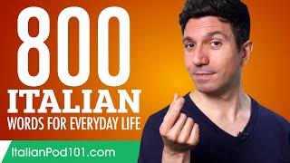 800 Italian Words for Everyday Life - Basic Vocabulary #40