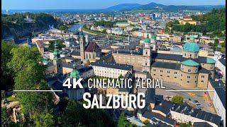 SALZBURG by Drone 4K  | City of Mozart AUSTRIA