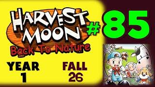 HARVEST MOON: BACK TO NATURE GAMEPLAY - 85 - (Playstation 1/PS1) NO COMMENTARY [Year 1 Fall 26]