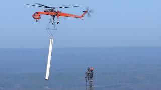 WLKY Skycrane Erickson Antenna Lift