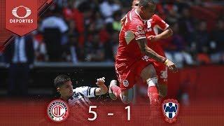 Resumen Toluca 5 - 1 Monterrey | Clausura 2019 - Jornada 13 | Televisa Deportes*