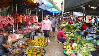 Grilled Chicken, Fish, Salty Crabs, Shrimp, & More - Cambodia Food Vlog