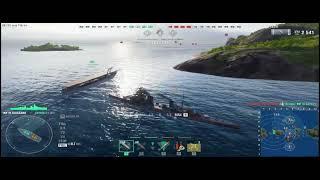 BATTLE IN STRAIT WAR SHIP IV-GIUSSANO