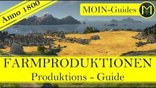 Anno 1800 - Moin-Guides - FARMPRODUKTIONEN AUFBAUEN - Wie man alles herausholt! (Alle DLC's)