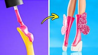 New Barbie Crafts & Life Hacks  Transform Your Dolls!