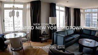 Conrad Midtown New York - Sky Suite Room Tour 2022