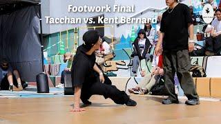 Final. Tacchan vs. Kent Bernard. Footwork battle. Street Flava (Kansai) 2024