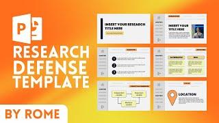 FREE Interactive Research Defense PPT Template by Rome