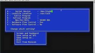 minicom serial video how to