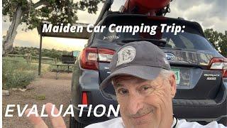 evaluting my maiden car camping experience