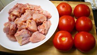 Tomato Chicken Recipe by Khan Kitchen | टमाटर और चिकन से बनाये ये शानदार रेसिपी । Chicken Recipe |