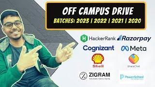  LATEST OFF CAMPUS DRIVE | Jobs and Internships | Batches: 2023 | 2022 | 2021| 2020 