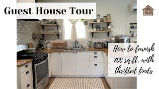 Guest House Tour - Furnishing a 700 sq.ft. Home with Thrifted Finds