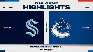 NHL Highlights | Kraken vs. Canucks - December 28, 2024