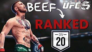 Gegner RASTET aus!  - UFC 5 Div 20 Ranked