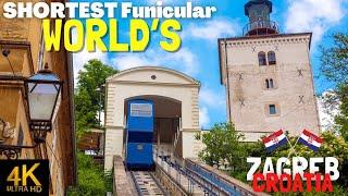 Zagreb, Croatia  WORLD’S Shortest Funicular! Explore Historic Upper Town | Gric Tunnel WW2