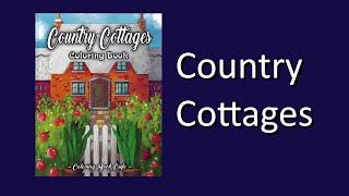 Country Cottages by Coloring Book Cafe Coloring Book Flip Through