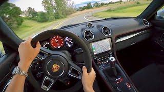 2021 Porsche 718 Cayman GTS 4.0 (6-Speed Manual) - POV Driving Review