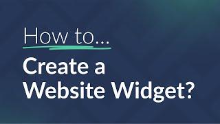 How to Create a Website Widget in RealSatisfied