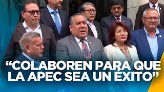 GUSTAVO ADRIANZÉN SE REÚNE CON CÉSAR ACUÑA, WILFREDO OSCORIMA Y MÁS GOBERNADORES REGIONALES