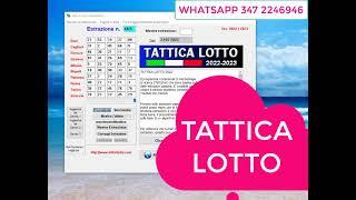 TATTICA LOTTO 2022/2023 nuovo programma lotto per Windows. PRONOSTICI DA 5 NUOVI METODI