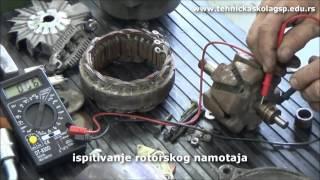 Alternator - ispitivanje i sklapanje, delovi, popravka