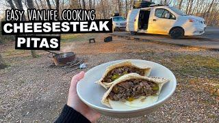 Easy Vanlife Cooking | Cheesesteak Pitas | Simple & Delicious Camping Recipes