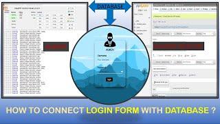How To Connect Login Form with DATABASE | BACKEND(PHP, MYSQL) | PRAROZ