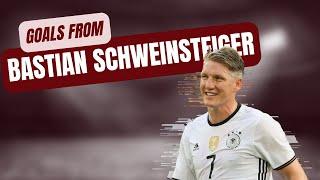 A few career goals from Bastian Schweinsteiger