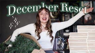 December Reset  Christmas decor shopping, putting up the tree, tbr prep | Bookmas Day 1