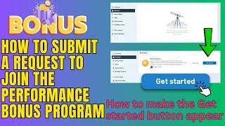 How to request to join Facebook Performance Bonus Program  | Make "Get started" button appear 2024