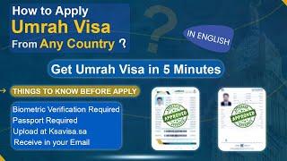 Saudi Umrah Visa from UK, USA & Europe Citizen | Tourist x E Waiver | Apply Online | Cost or Price