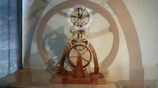 Large balance Wheel Wood Clock