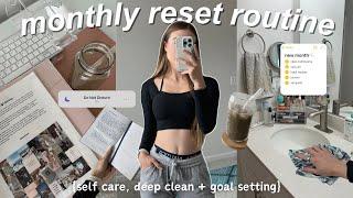 SEPTEMBER MONTHLY RESET | deep clean, self care, goal setting, journaling + plan with me