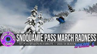 March Radness Backcountry Snowboarding begins in Snoqualmie Pass