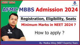 AFMC MBBS Admission 2024. Eligibility, Registration Process, Seats, Reservation and cut off Marks