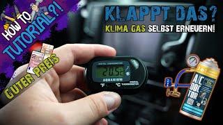 Das Klima Gas am Auto selbst nachfüllen?! Klappt das? Wir zeigen wie! #viral #car #tutorial r1234yf