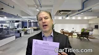 Texas Duplicate Replacement Vehicle Title