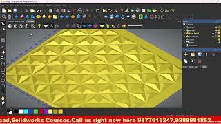 Artcam router triangle design | CNC Router Artcam Training Centre in Ludhiana #cncrouter #artcam