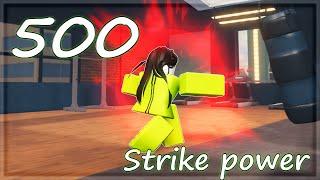 Doing 500 Strike power in Asura Roblox