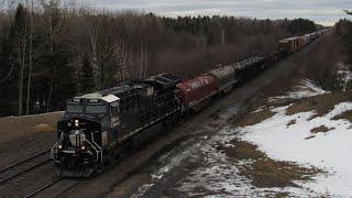 4/3/22 Railfanning the CN Iron Range in Northern Minnesota. Day 2 (GTW Duo, BLE, CN 3008, NS, CSX)