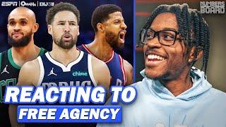 Reacting To Free Agency | Numbers On The Board
