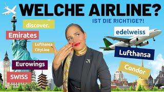 Ich will Flugbegleiter/in werden• ABER bei WELCHER Airline???  Emirates, Lufthansa oder Condor?